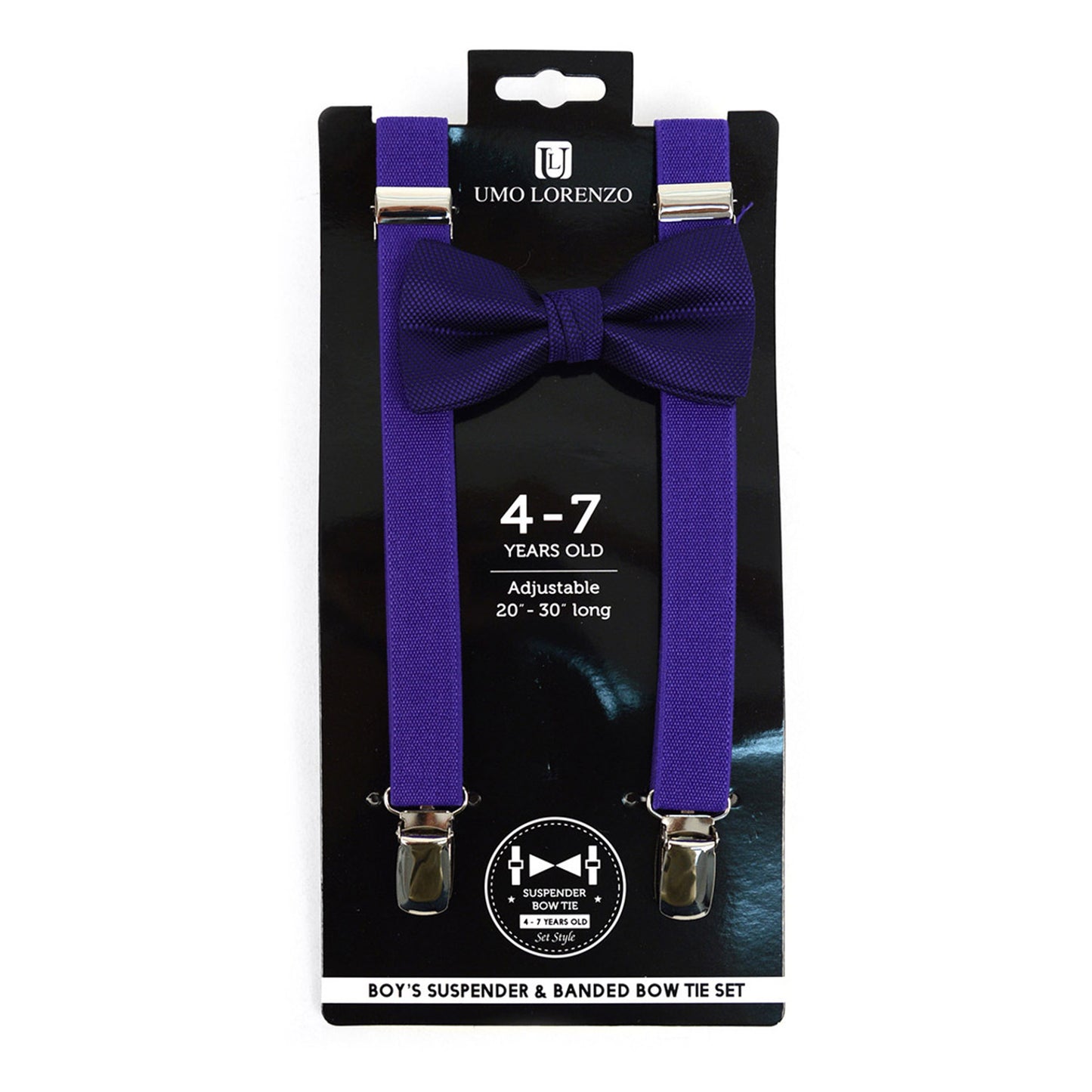 Boy's 4-7 Years Old Clip-on Suspenders & Bow Tie Set BTHSU47-6308 (1PC)