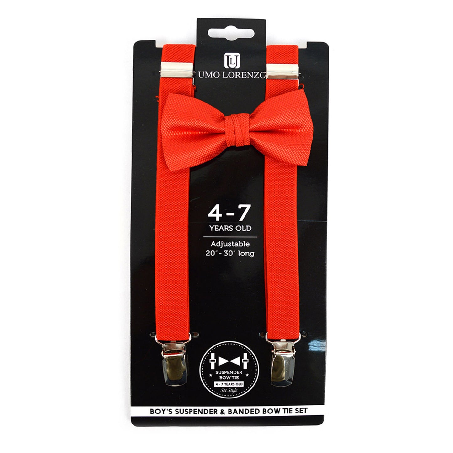 Boy's 4-7 Years Old Clip-on Suspenders & Bow Tie Set BTHSU47-6308 (1PC)