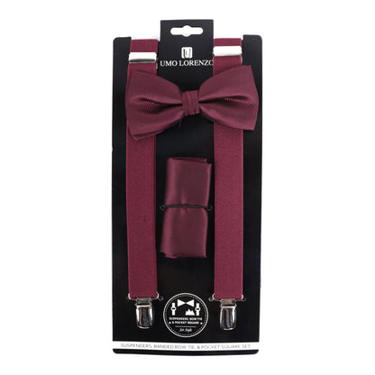 Men's Solid Color Clip-on Suspenders BTHSU6308 (1PC)