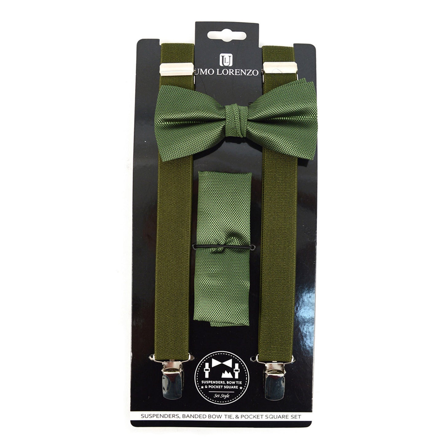 Men's Solid Color Clip-on Suspenders BTHSU6308 (1PC)