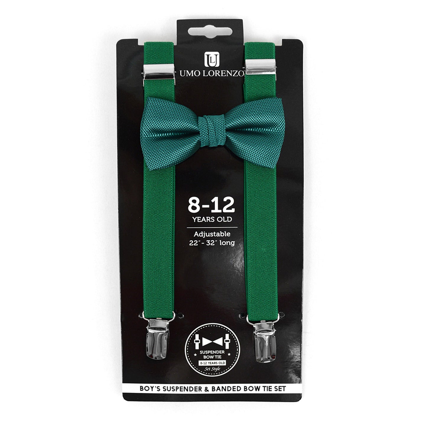 Boy's 8-12 Years Old Clip-on Suspenders & Bow Tie Set BBTHSU812-6308 (1PC)