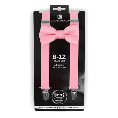 Boy's 8-12 Years Old Clip-on Suspenders & Bow Tie Set BBTHSU812-6308 (1PC)