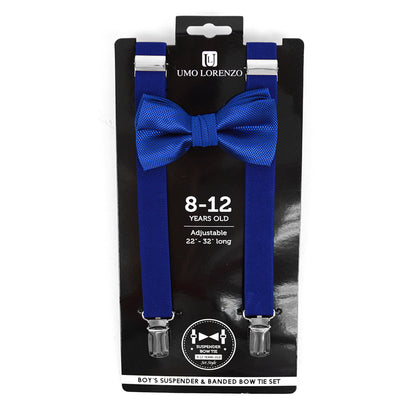 Boy's 8-12 Years Old Clip-on Suspenders & Bow Tie Set BBTHSU812-6308 (1PC)
