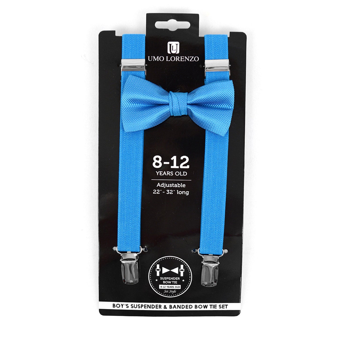 Boy's 8-12 Years Old Clip-on Suspenders & Bow Tie Set BBTHSU812-6308 (1PC)