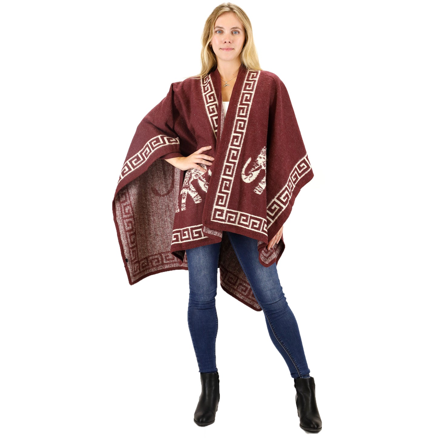 Elephant Pattern Shawl P3809 (6PC)