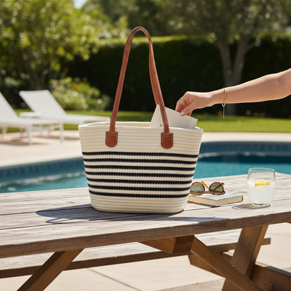Rattan Beach Shoulder Bag BG4225-3n (2pc)