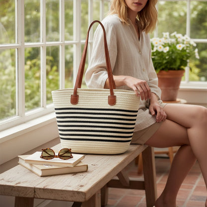Rattan Beach Shoulder Bag BG4225-3n (2pc)