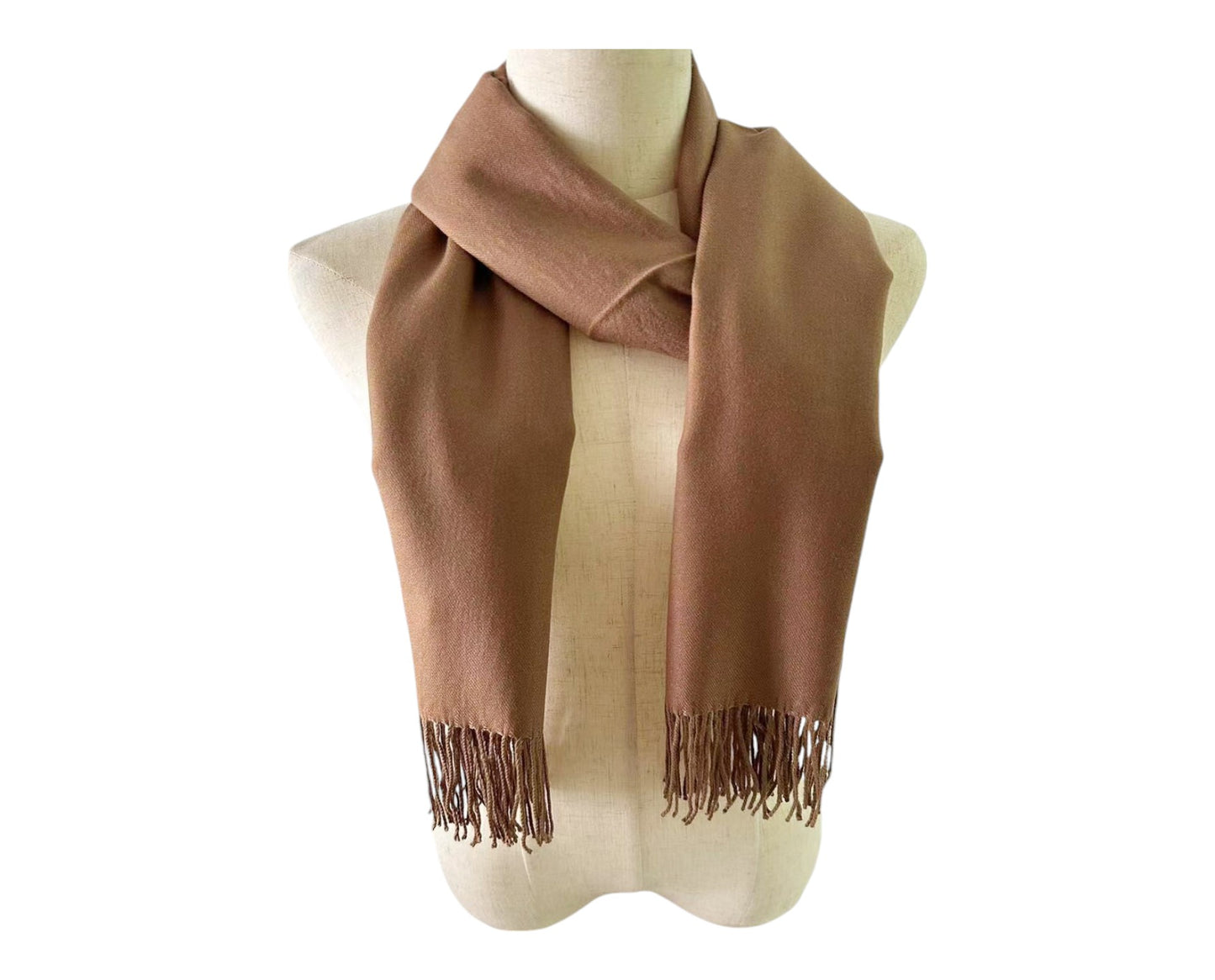Cashmere Feel Plain Scarves CA4670 (12PC)