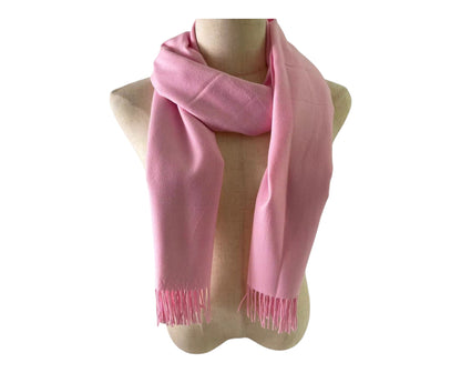 Cashmere Feel Plain Scarves CA4670 (12PC)