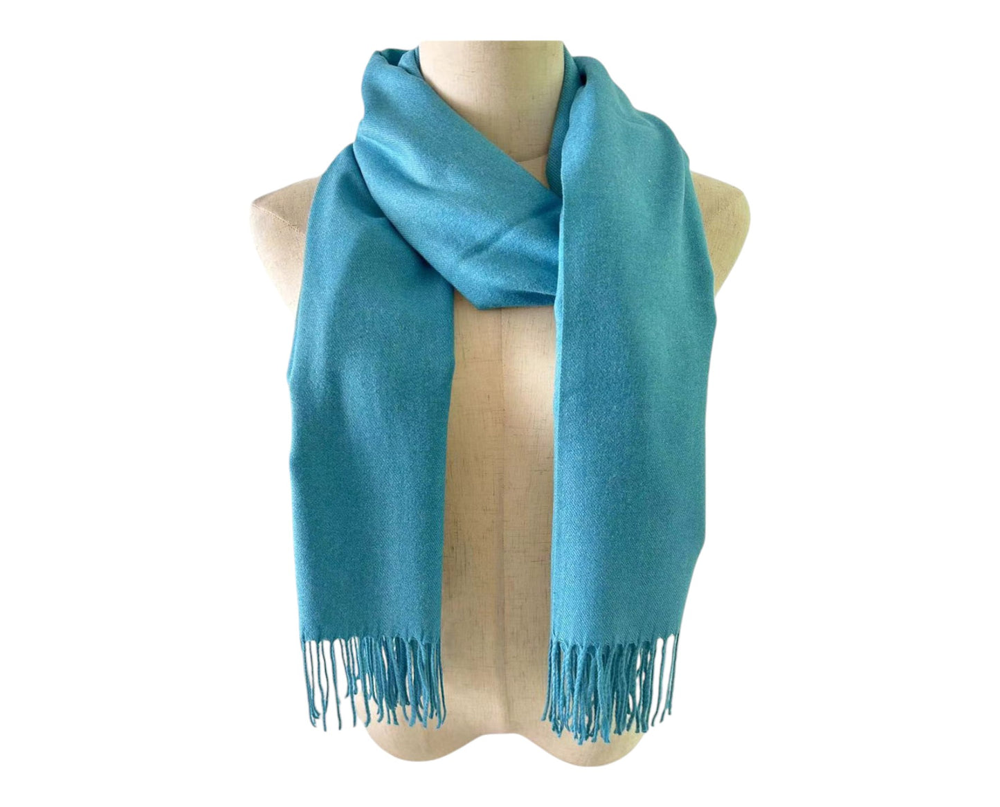 Cashmere Feel Plain Scarves CA4670 (12PC)