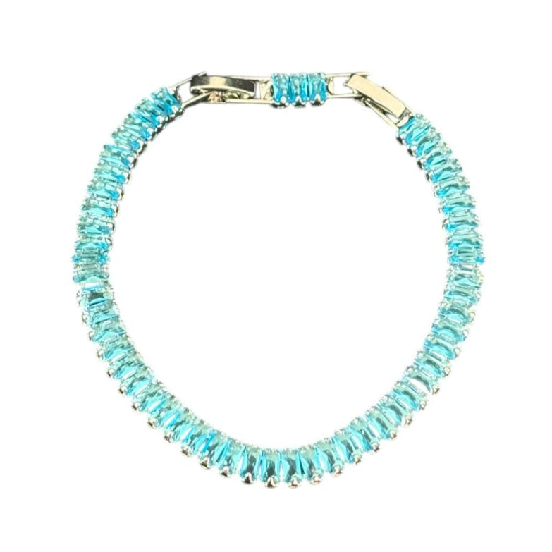 Crystal Bracelet With Extension CZ CB213 (4PC)