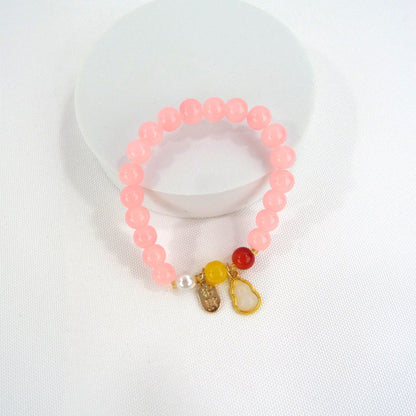 Natural Stone Charm Bracelet CBR3720-7 (12PC)