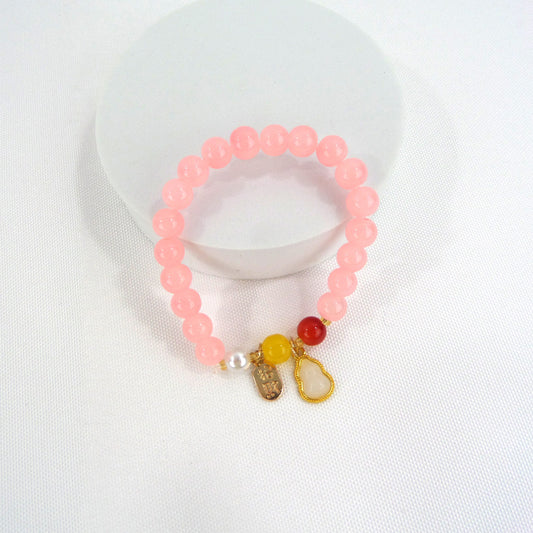 Natural Stone Charm Bracelet CBR3720-7 (12PC)