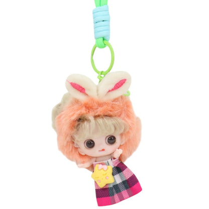 Bunny Ear Fairy Star Strap Keychain KC1205-40-C (12PC)