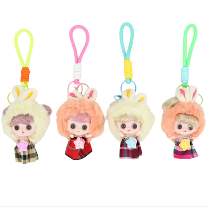 Bunny Ear Fairy Star Strap Keychain KC1205-40-C (12PC)