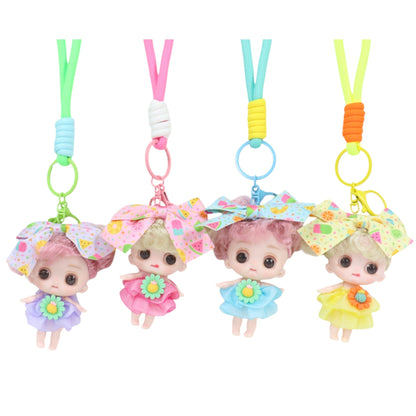 Flower Fairy Ribbon Strap Keychain KC1205-46-C (12PC)