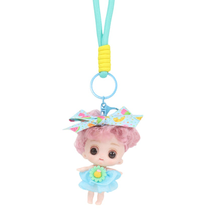 Flower Fairy Ribbon Strap Keychain KC1205-46-C (12PC)