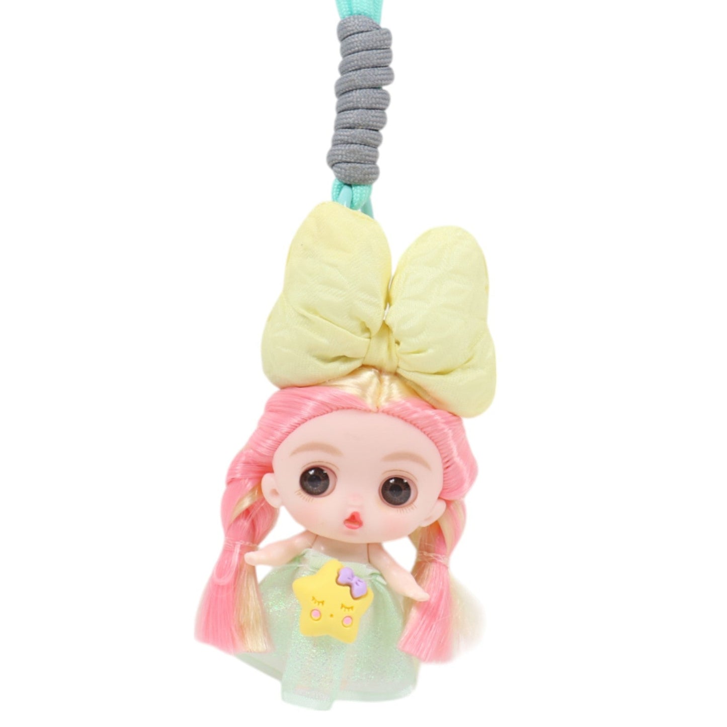 Star Fairy Ribbon Strap Keychain KC1205-47-C (12PC)