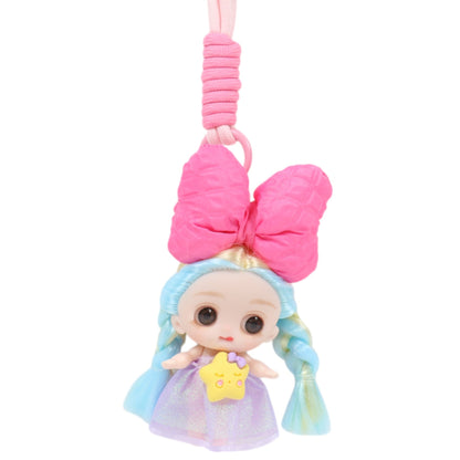 Star Fairy Ribbon Strap Keychain KC1205-47-C (12PC)