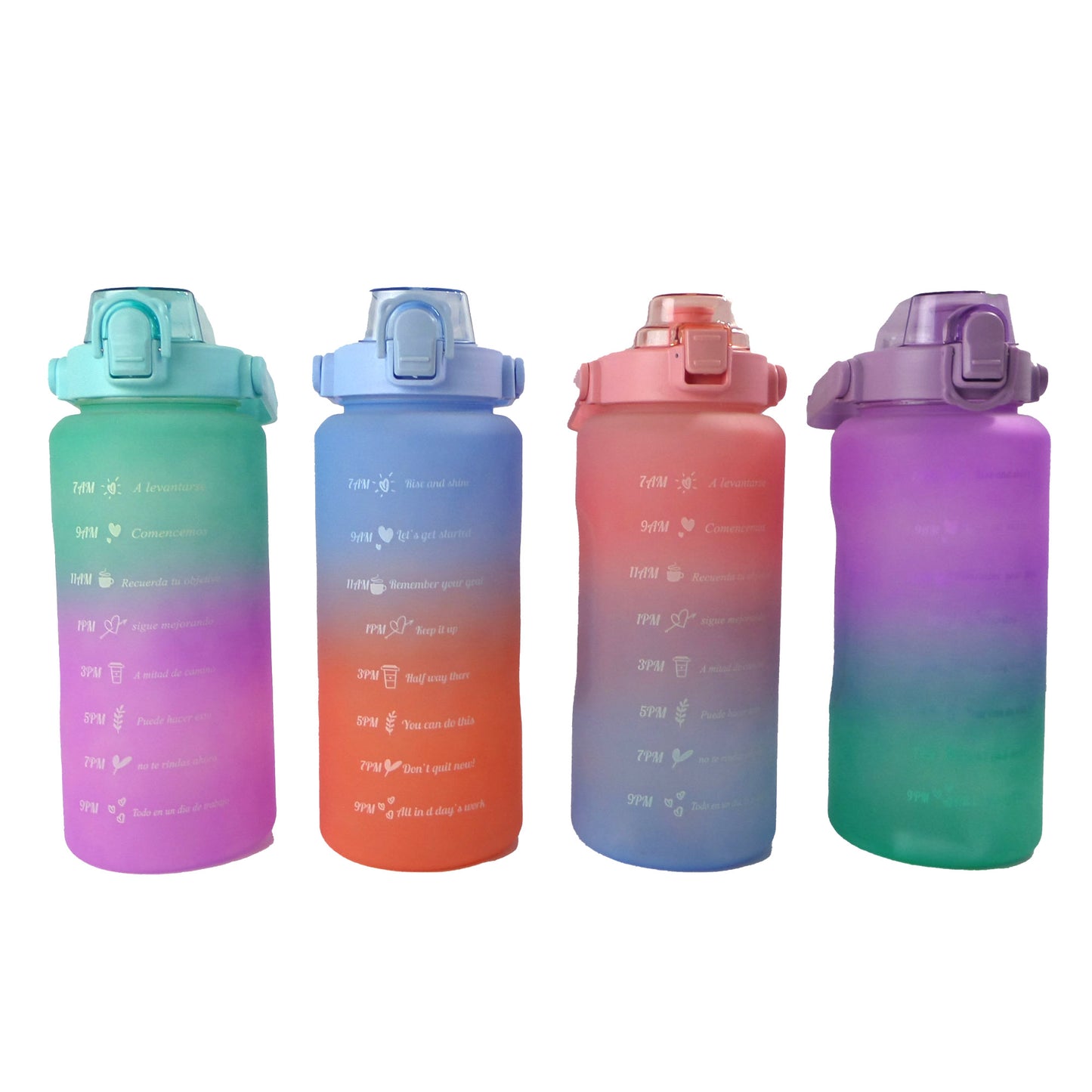 Motivational Fitness Sports Water Bottle CP3630-5.(4PC)
