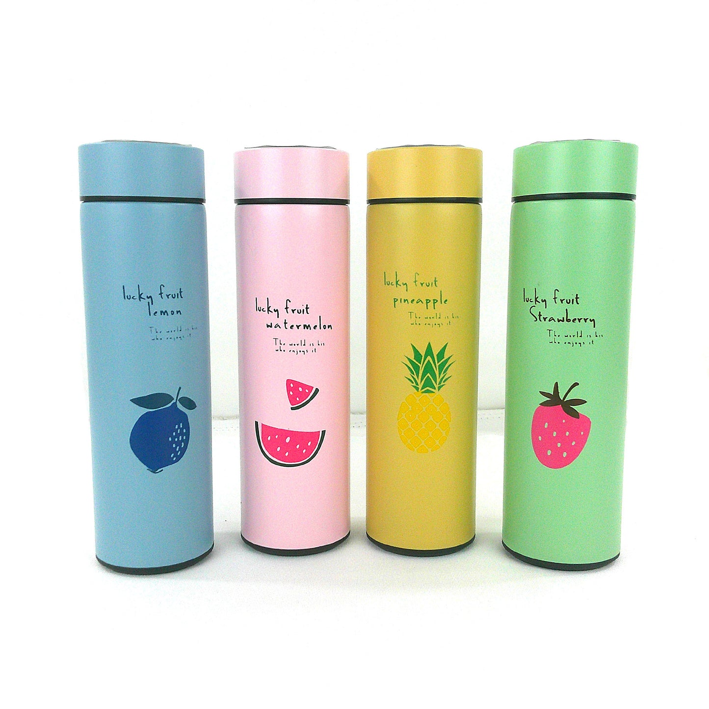 Led Temperature Display Fruits Cartoon Tumbler 3803-4 (4PC)