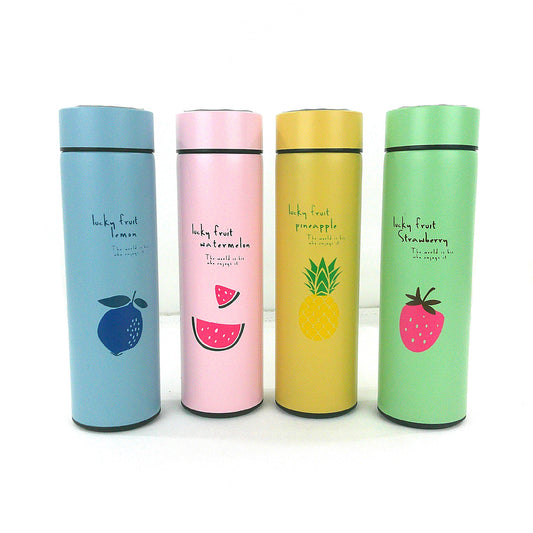 Led Temperature Display Fruits Cartoon Tumbler 3803-4 (4PC)