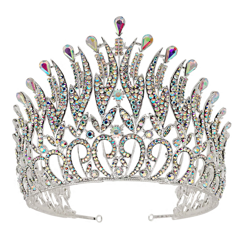 Crystal Tiara Crown CR1116-30 (1pc)