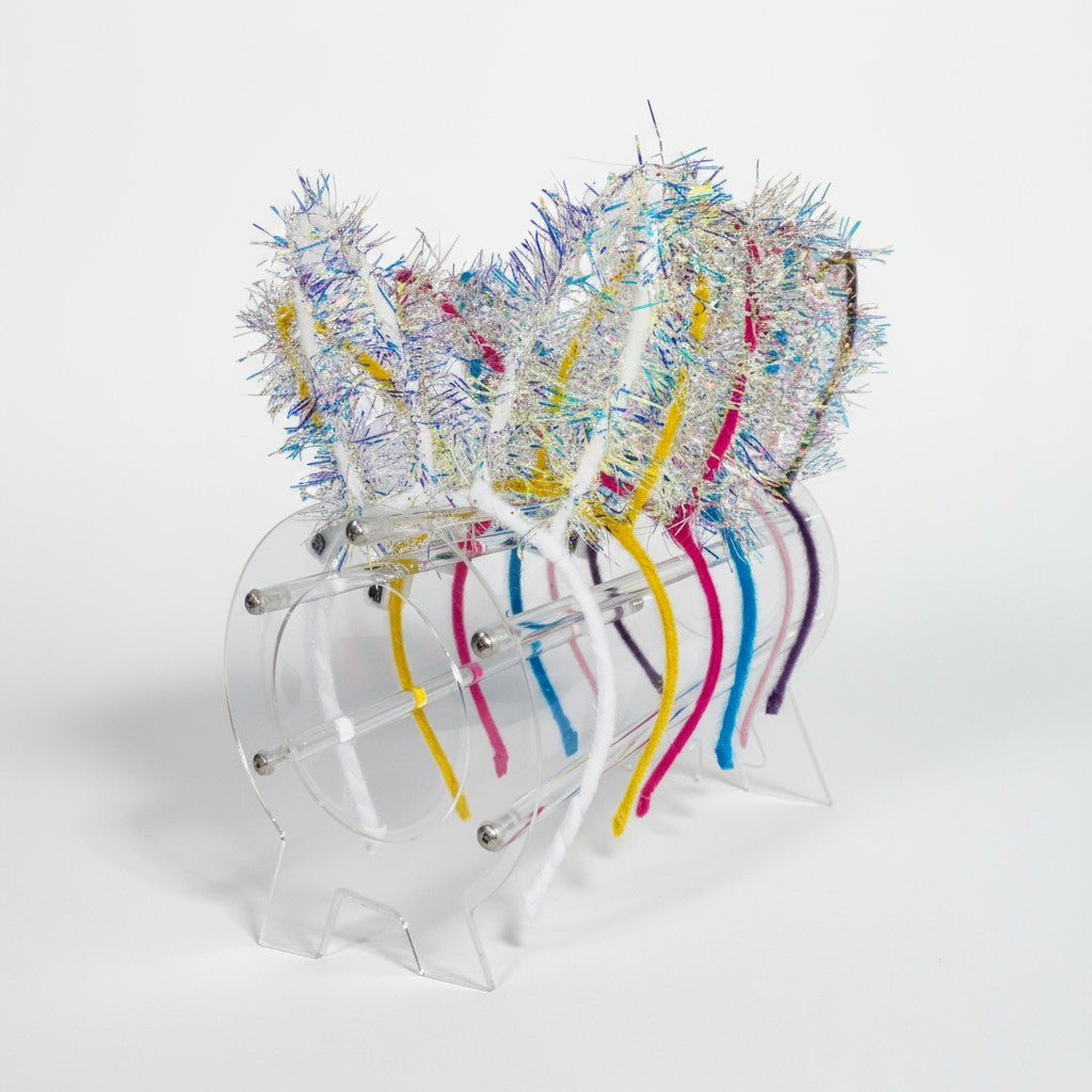 Led Bunny Ear Light up Tinsel Headband JH5828-3 (12PC)