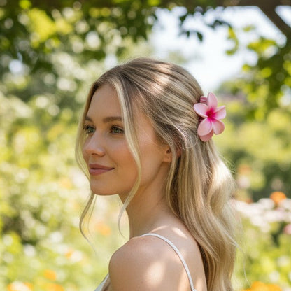 Hawaiian Flower Hair Claw Clip JH5829-22 (12PC)