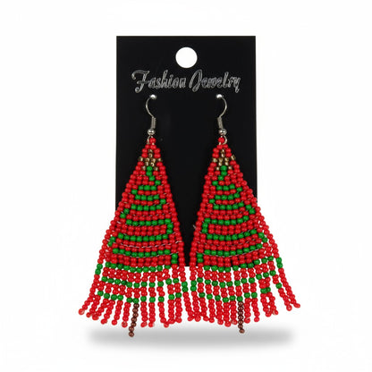 Fringe Christmas Bead Earring ER2829-26. (12PC)