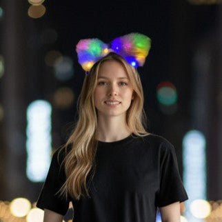 Led Cat Ear Fluffy Headband JH5828-1 (12PC)
