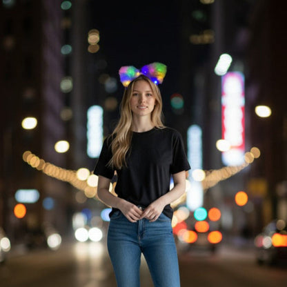 Led Cat Ear Fluffy Headband JH5828-1 (12PC)