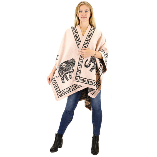 Elephant Pattern Shawl P3809.. (6PC)