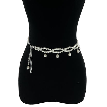 Pearl Infinity Pattern Chain Belt BT0506-18 (4PC)