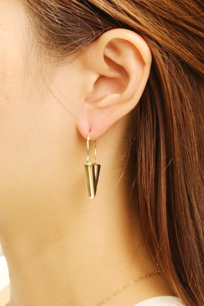 14K Gold Dipped V Hoop Earring SJE310684 (6PC)