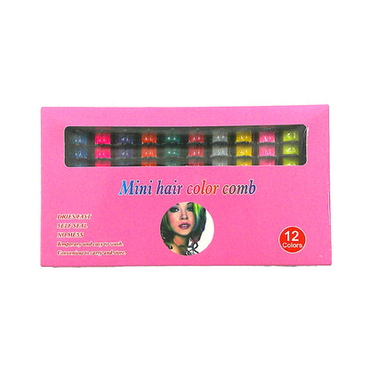Temporary Hair Color Chalk Comb DM4127-5 (12PC)