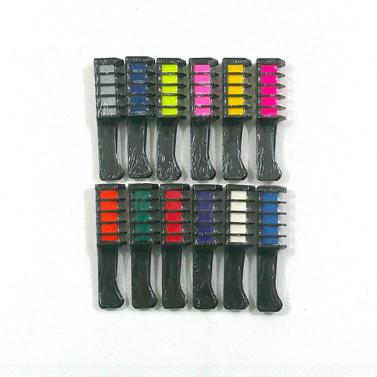 Temporary Hair Color Chalk Comb DM4127-5 (12PC)