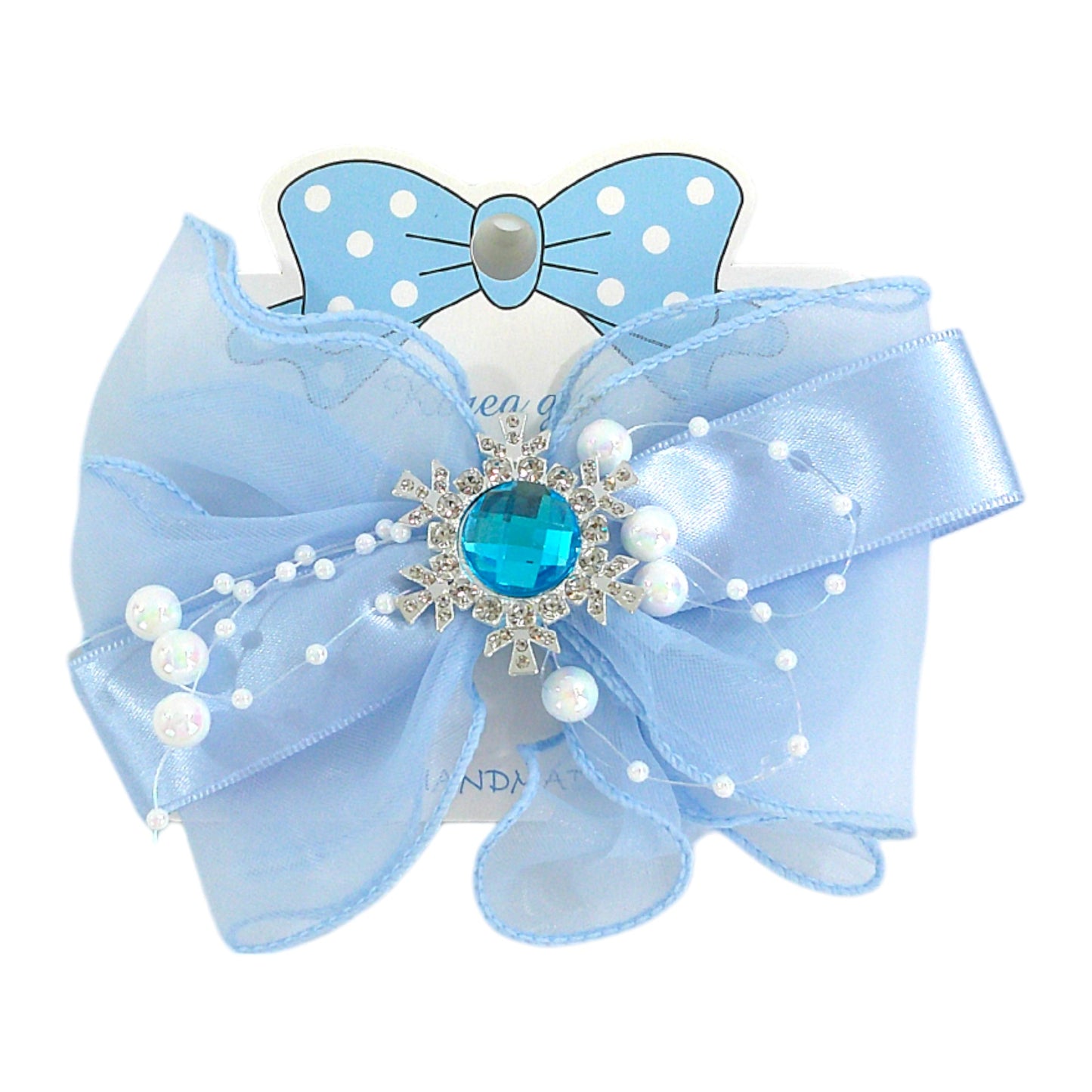 Kids Bow Snowflake Hair Deco Clip HLC4315-10 (12PC)