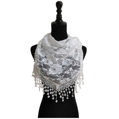 Rose Pattern Lace Scarves SS629 (12pcs)