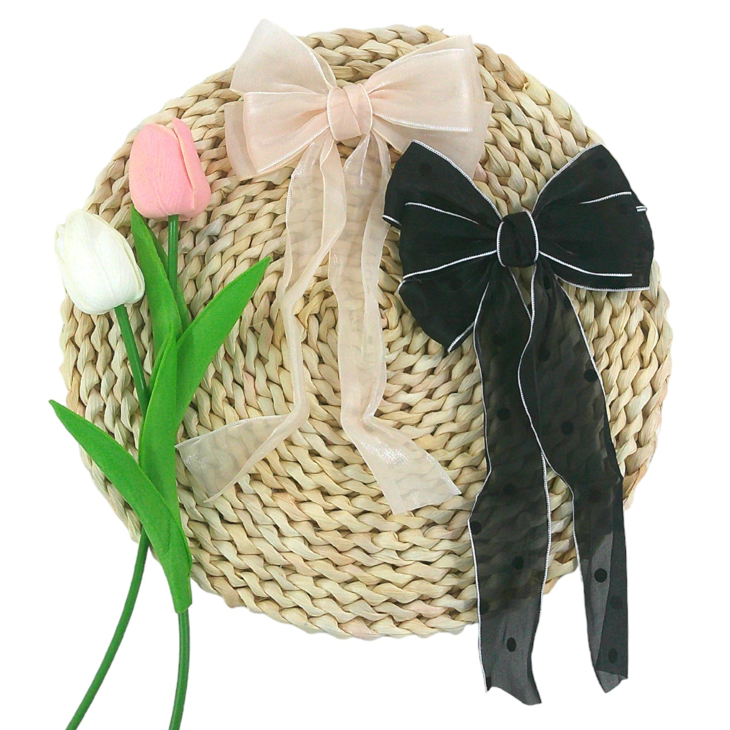 Sheer Bow Clip HRB4846-2 (10PC)