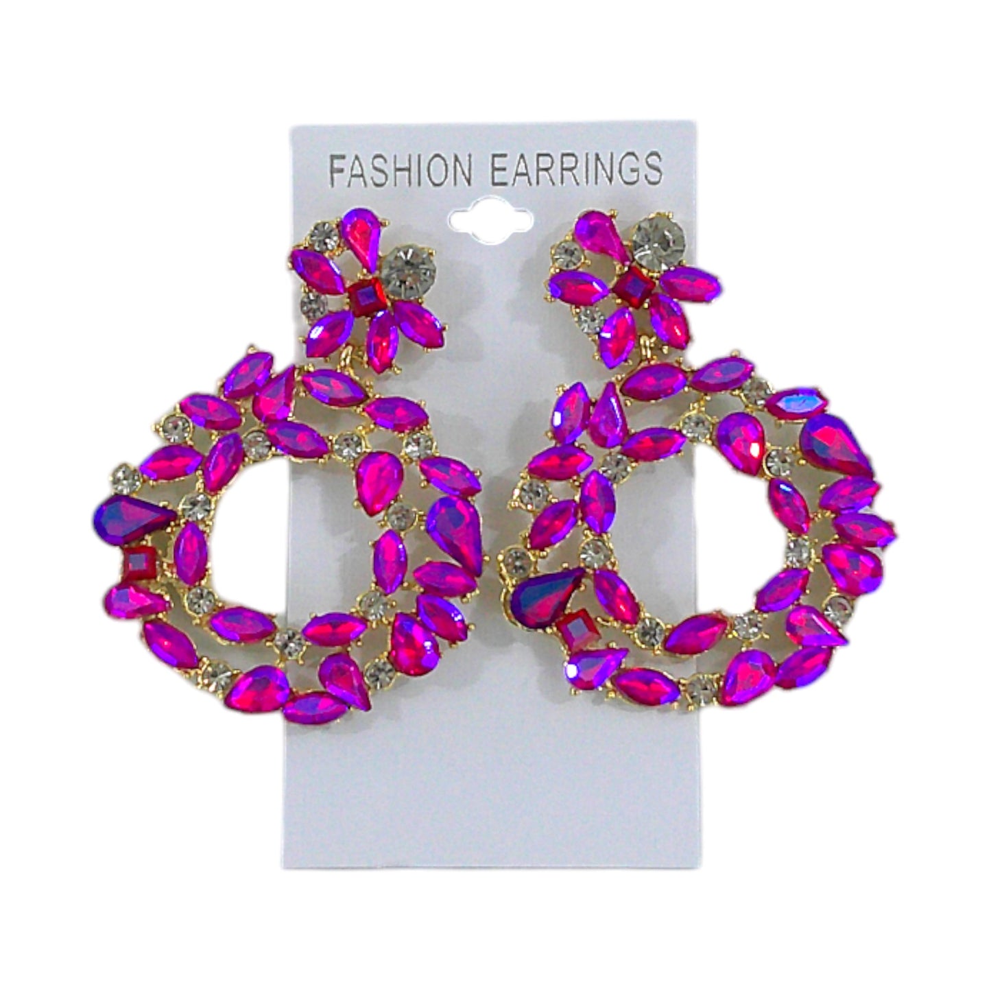 Crystal Circle Drop Bridal Earring ER4312-29 (12PC)