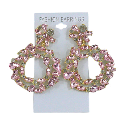 Crystal Circle Drop Bridal Earring ER4312-29 (12PC)