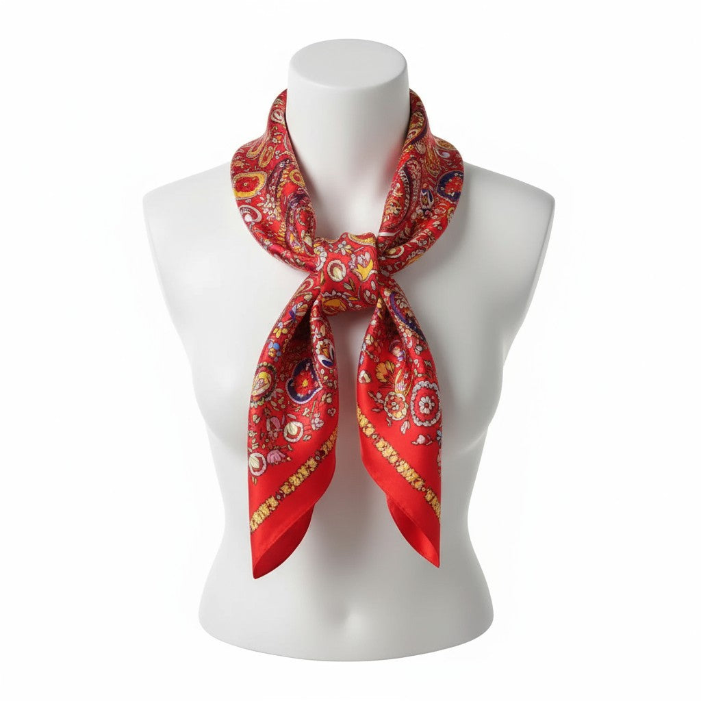 Satin Scarf Paisley Pattern  ST5805-7 (12PC)