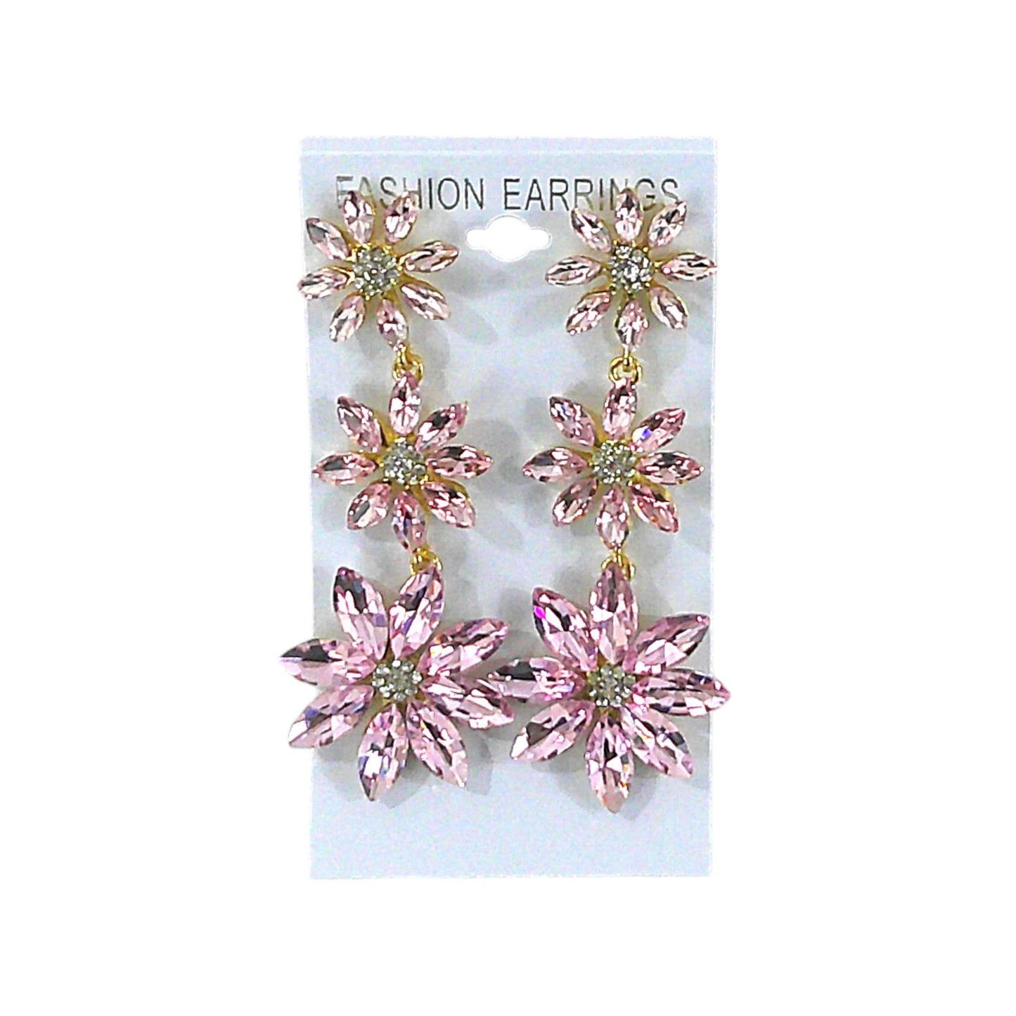 Crystal Flower Drop Bridal Earring ER4312-10 (12PC)