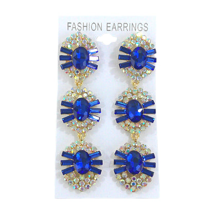 Oval Crystal Drop Bridal Earring ER4312-16 (12PC)