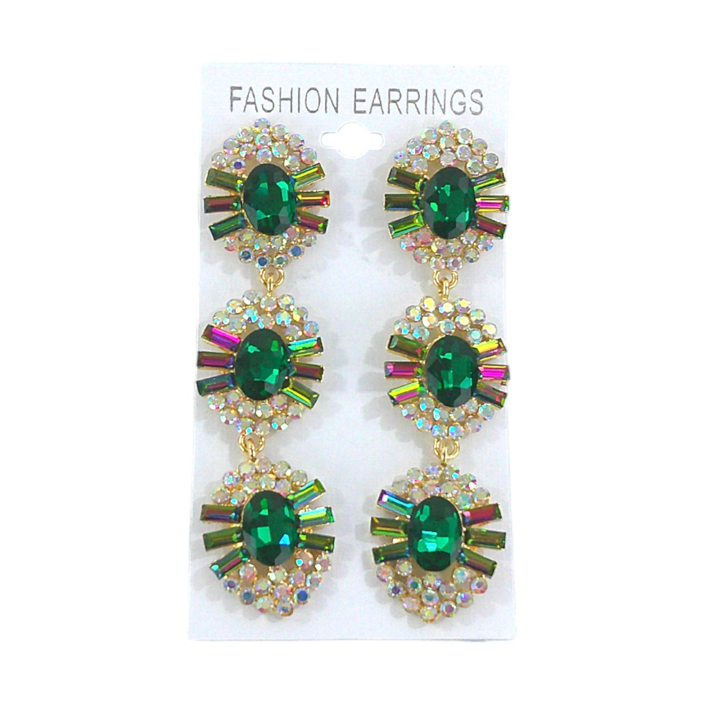 Oval Crystal Drop Bridal Earring ER4312-16 (12PC)