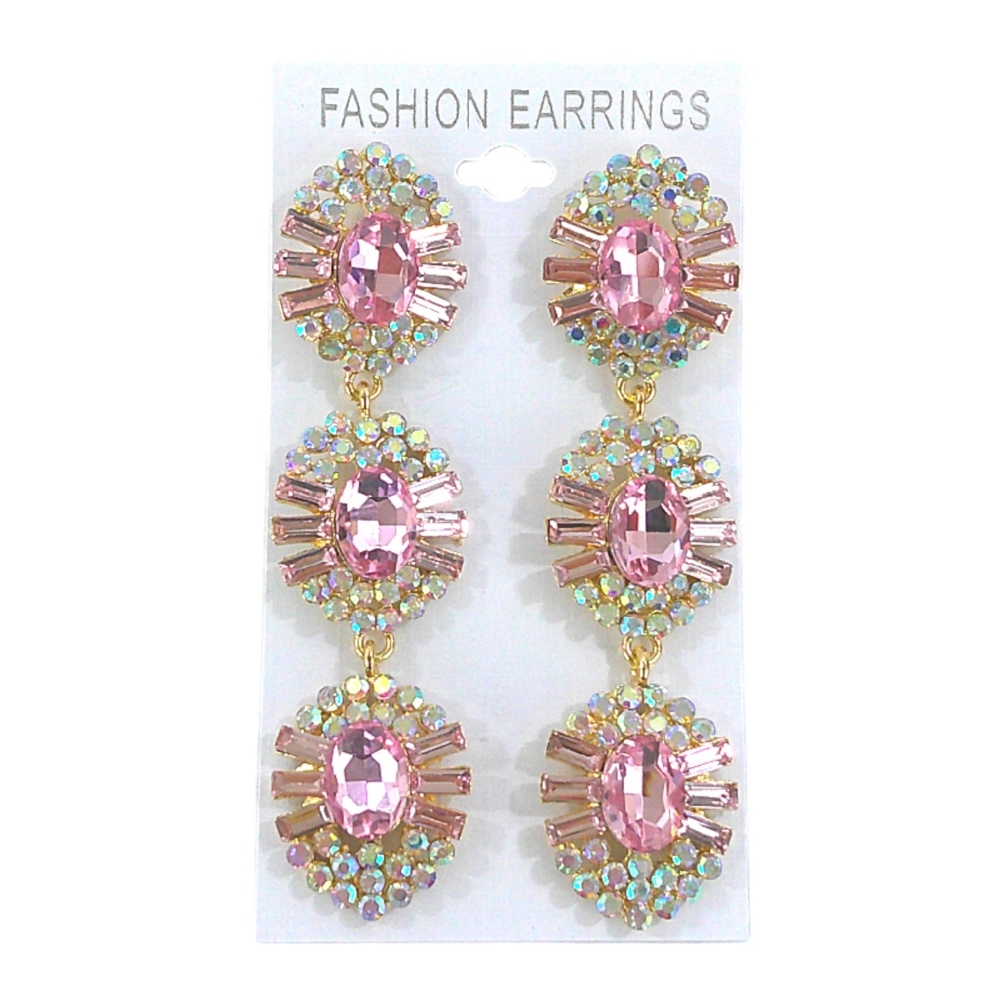 Oval Crystal Drop Bridal Earring ER4312-16 (12PC)