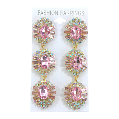 Oval Crystal Drop Bridal Earring ER4312-16 (12PC)