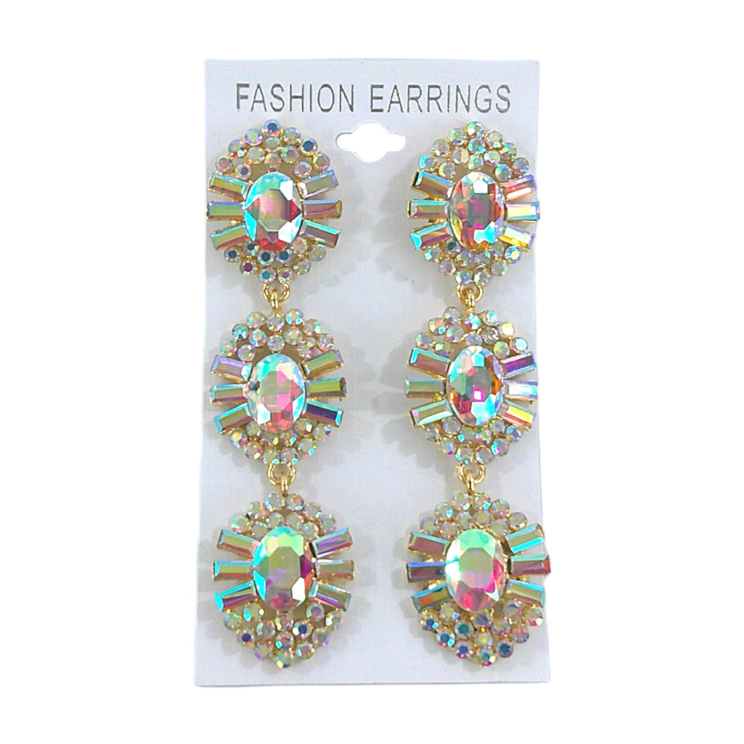 Oval Crystal Drop Bridal Earring ER4312-16 (12PC)