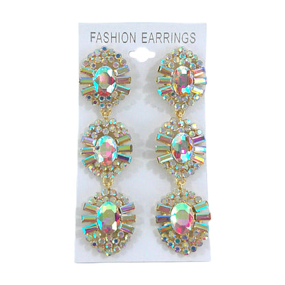 Oval Crystal Drop Bridal Earring ER4312-16 (12PC)